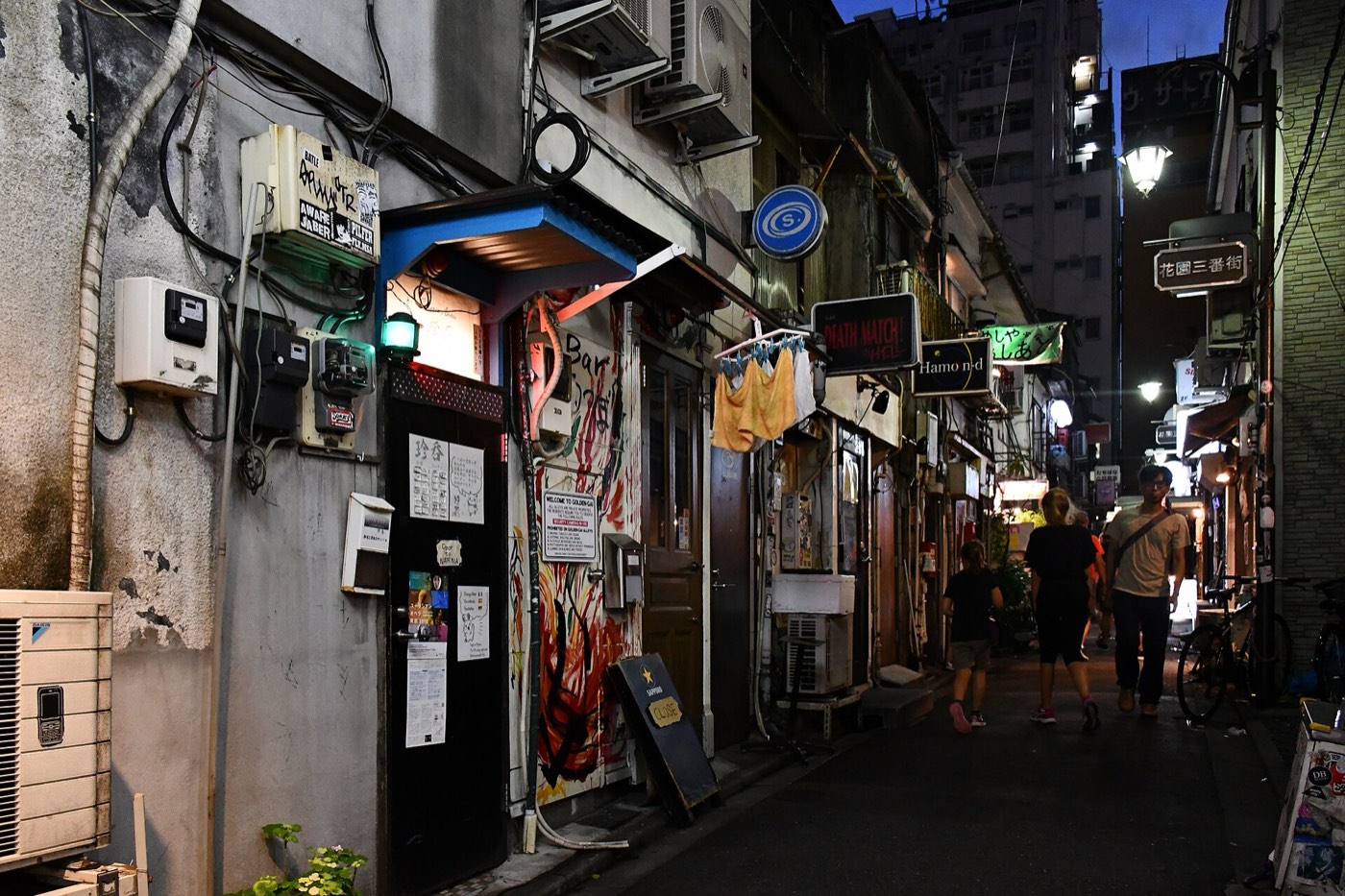 A lantern-lit alley of tiny bars in Golden Gai